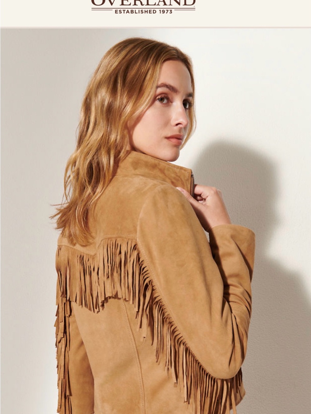 Tan Suede Fringe Jacket
